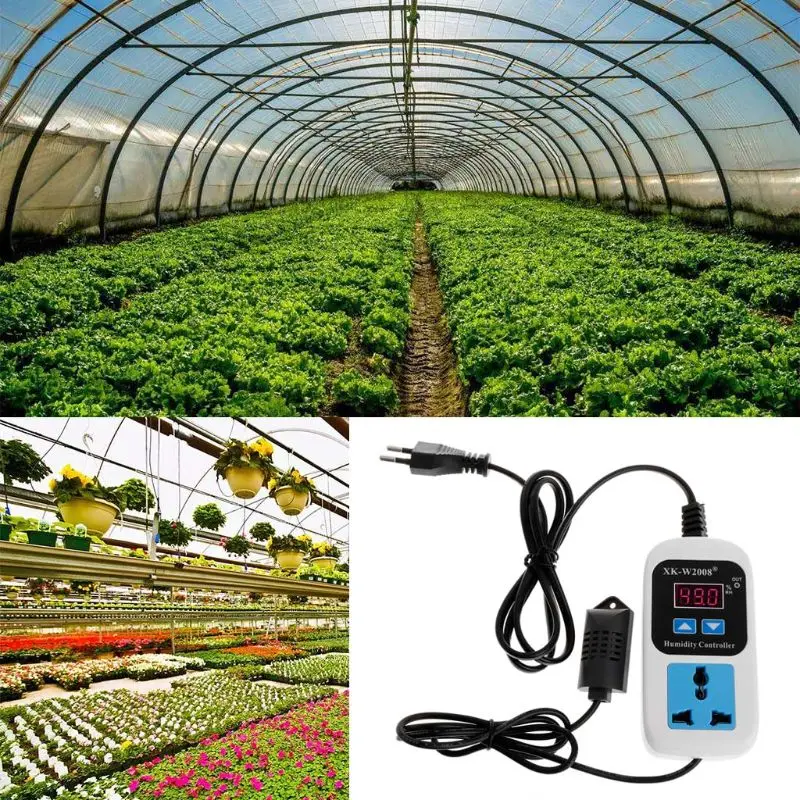 Humidity Controller Outlet 110V 220V 10A Direct Output Hygrometer Humidity Control Switch Socket 0~99%RH Red,blue light
Humidity Controller Outlet 110V 220V 10A Direct Output Hygrometer Humidity Control Switch Socket 0~99%RH Red,blue light