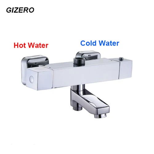 GIZERO Bathroom Shower Set Thermostat Temperature Control Wall Mounted Swivel Spout Dual Handle thermostatic shower faucet ZR966
GIZERO Bathroom Shower Set Thermostat Temperature Control Wall Mounted Swivel Spout Dual Handle thermostatic shower faucet ZR966