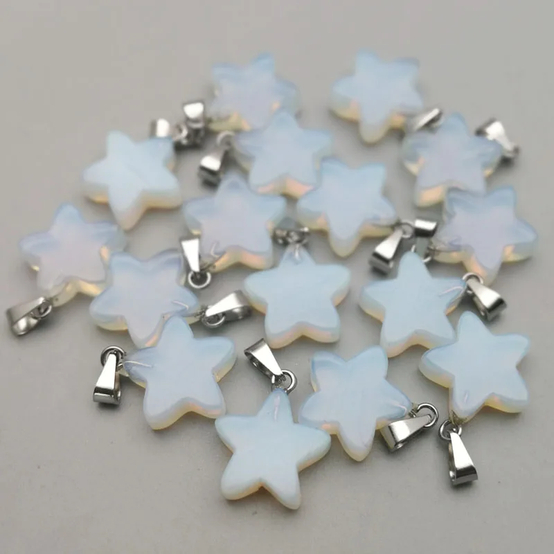 2018 Hot selling fashion opal stone charms opailte star pendants for DIY jewelry making 50pcs/lot Wholesale free shipping
2018 Hot selling fashion opal stone charms opailte star pendants for DIY jewelry making 50pcs/lot Wholesale free shipping