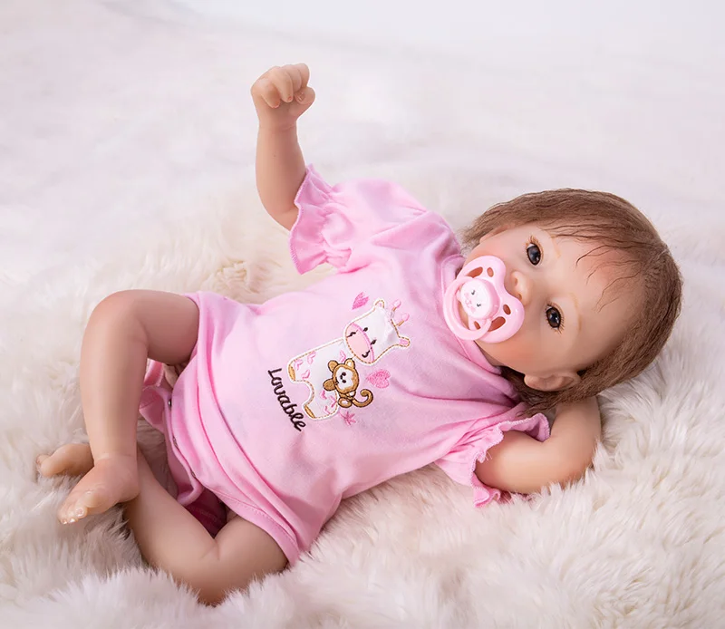 19" New Silicone vinyl adoras Lifelike toddler Baby Bonecas girl kid doll bebes reborn menina de silicone toys for children
19" New Silicone vinyl adoras Lifelike toddler Baby Bonecas girl kid doll bebes reborn menina de silicone toys for children