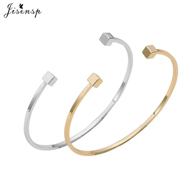 Jisensp 2019 New Gold Adjustable Double Square Bar Women Bracelet Bangles Simple Open Bar Bangles for Women Party Gift
Jisensp 2019 New Gold Adjustable Double Square Bar Women Bracelet Bangles Simple Open Bar Bangles for Women Party Gift