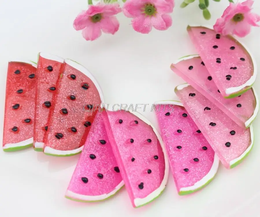 120pcs extra big watermelon slice glittery transparent Decoden Kawaii glitter Flatback Resin Cabochons 35mm
120pcs extra big watermelon slice glittery transparent Decoden Kawaii glitter Flatback Resin Cabochons 35mm