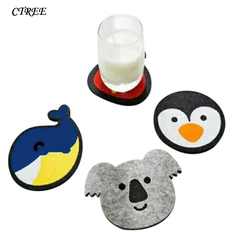 CTREE 4Pcs Cute Cartoon Whale/Purse/Koala/Penguin Felt Coaster Non-slip Absorbent Insulation Bowl Pad Cup Cushion Bowl Mat C592
CTREE 4Pcs Cute Cartoon Whale/Purse/Koala/Penguin Felt Coaster Non-slip Absorbent Insulation Bowl Pad Cup Cushion Bowl Mat C592