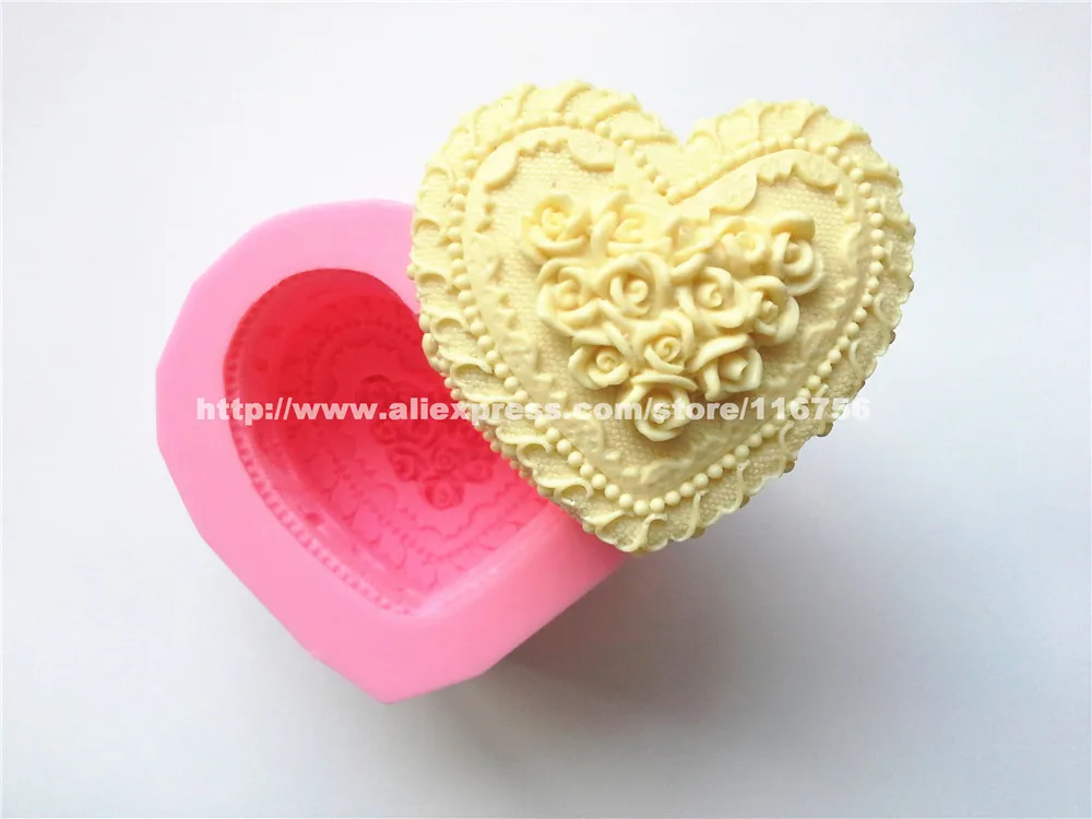 New! Free Shipping Heart Cake Shaped Silicone Soap Mold Cake Decoration Fondant Cake 3D Mold Food Grade Silicone Mould 253
New! Free Shipping Heart Cake Shaped Silicone Soap Mold Cake Decoration Fondant Cake 3D Mold Food Grade Silicone Mould 253