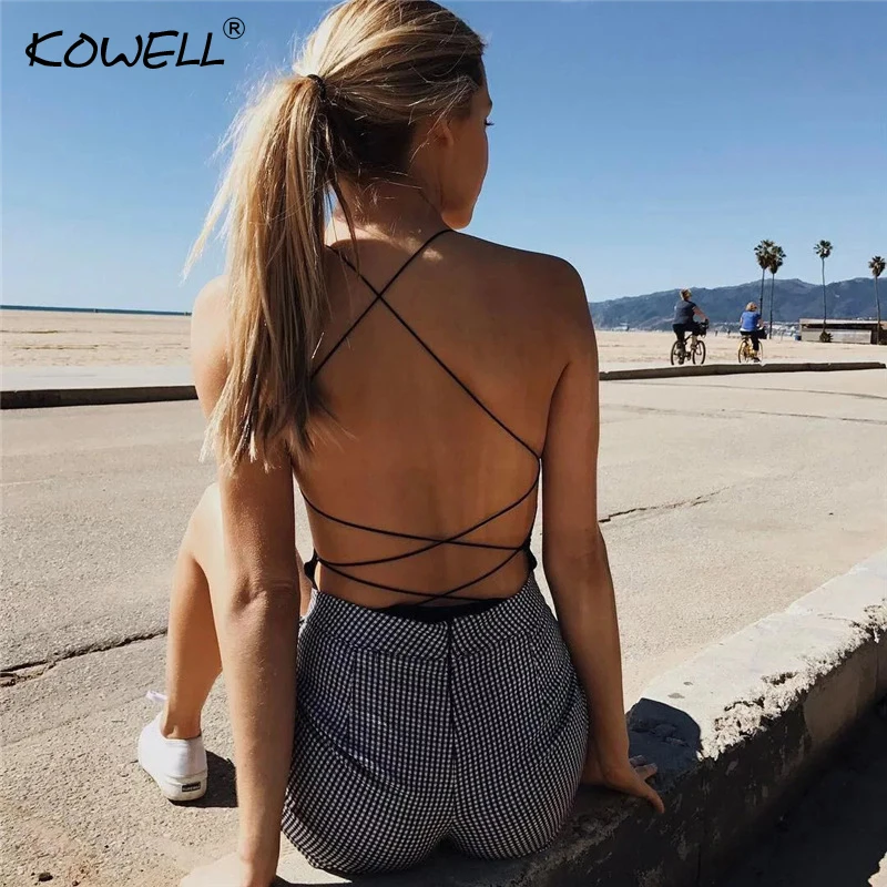 Hot Sale Sexy Lace Up Backless Bodysuit Women Cross Bandage Bodycon Jumpsuits Summer Romper Casual Body Suit Women Tops Overalls
Hot Sale Sexy Lace Up Backless Bodysuit Women Cross Bandage Bodycon Jumpsuits Summer Romper Casual Body Suit Women Tops Overalls