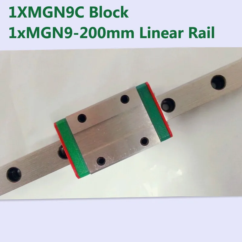 MR9 9mm linear rail guide MGN9 length 200mm with mini MGN9C linear block carriage miniature linear motion guide way for cnc
MR9 9mm linear rail guide MGN9 length 200mm with mini MGN9C linear block carriage miniature linear motion guide way for cnc