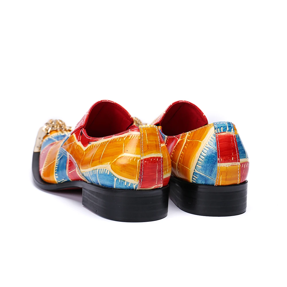 Christia Bella Irregular printing Genuine Leather Men Office Shoes New Fashion Large Size Pointed Toe Slip on Formal Party Shoes
Christia Bella Irregular printing Genuine Leather Men Office Shoes New Fashion Large Size Pointed Toe Slip on Formal Party Shoes
