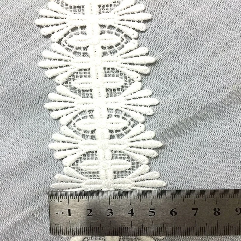 Beautiful 2 Yards Beautiful Lace Ribbon 58MM Wide African Lace Fabric Trim White Lace Embroidered Lace Trimmings For Sewing
Beautiful 2 Yards Beautiful Lace Ribbon 58MM Wide African Lace Fabric Trim White Lace Embroidered Lace Trimmings For Sewing