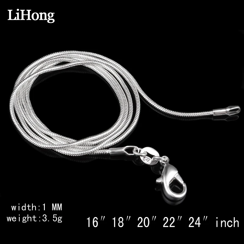 Wholesale Price 925 Sterling Silver Necklace Silver Fashion Jewelry Snake Chain 1mm Necklace (16"18"20"22"24")
Wholesale Price 925 Sterling Silver Necklace Silver Fashion Jewelry Snake Chain 1mm Necklace (16"18"20"22"24")