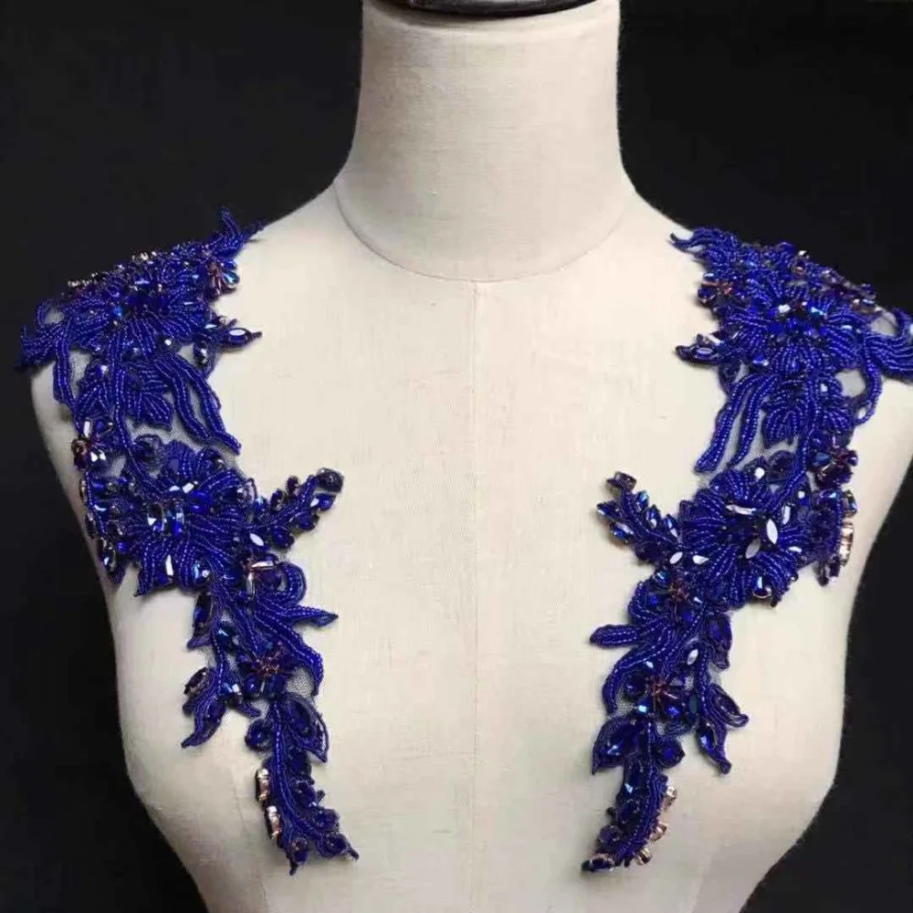 2 pcs Rhinestone bead applique, heavy bead handmade rhinestone florals motif bodice for bridal sash, crystal bridal headpiece
2 pcs Rhinestone bead applique, heavy bead handmade rhinestone florals motif bodice for bridal sash, crystal bridal headpiece