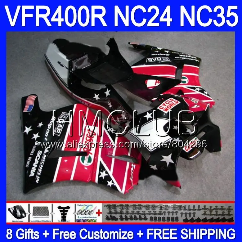 RVF400R для HONDA VFR400 R NC24 V4 VFR400R 87 88 94 95 96 91HM11 RVF VFR 400 NC35 1987 1988 1994 1995 1996 обтекатель горячий черный красный
RVF400R для HONDA VFR400 R NC24 V4 VFR400R 87 88 94 95 96 91HM11 RVF VFR 400 NC35 1987 1988 1994 1995 1996 обтекатель горячий черный красный