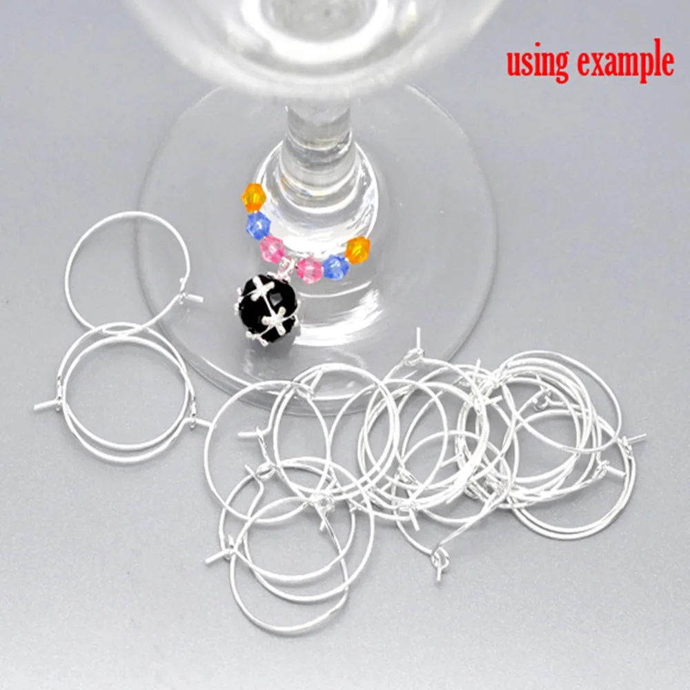 DoreenBeads Silver Plated Zinc Based Alloy Wine Glass Charms Circle Ring Party Decoration 25mm x 20mm, 200 PCs
DoreenBeads Silver Plated Zinc Based Alloy Wine Glass Charms Circle Ring Party Decoration 25mm x 20mm, 200 PCs