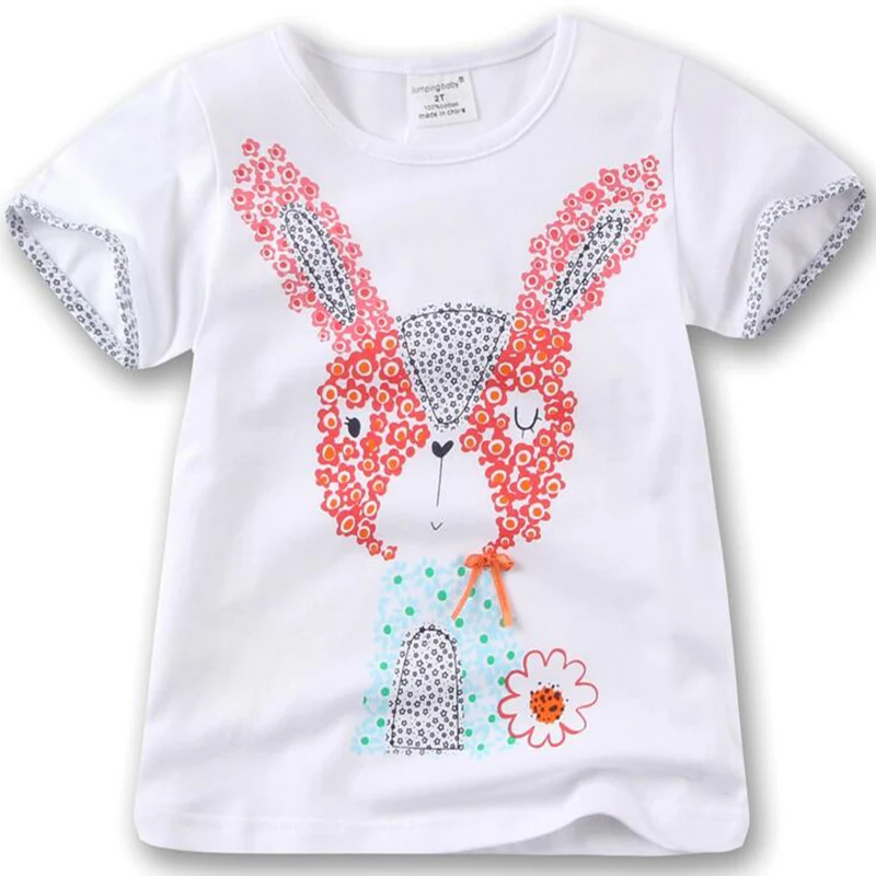 Girl Kids Flower Bunny Short Sleeve T Shirts O Neck Girls' White Rabbit T-Shirt Tees Children Summer Cotton Tops Tees Clothes
Girl Kids Flower Bunny Short Sleeve T Shirts O Neck Girls' White Rabbit T-Shirt Tees Children Summer Cotton Tops Tees Clothes