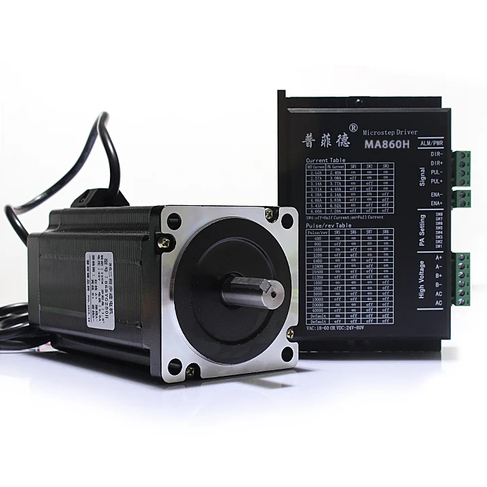 86 stepper motor set 12N M stepper motor 86BYG250H + drive MA860H length 150MM
86 stepper motor set 12N M stepper motor 86BYG250H + drive MA860H length 150MM