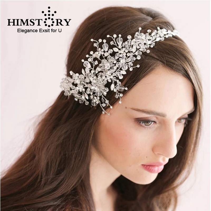 HIMSTORY Handmade Stunning Clear Crystal Wedding Vine Bridal Hair Accessories Girls Headband Women Hair Jewelry Hairwear
HIMSTORY Handmade Stunning Clear Crystal Wedding Vine Bridal Hair Accessories Girls Headband Women Hair Jewelry Hairwear