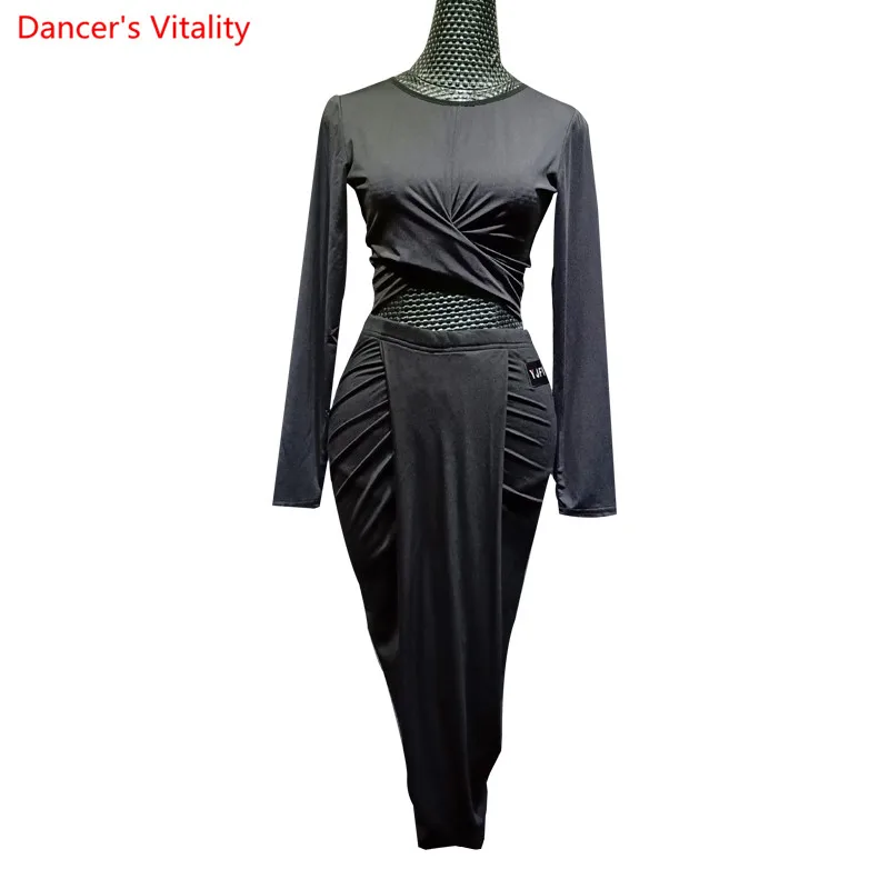 2018 New Autumn Winter Latin Dance Suit Long Sleeves top+ Irregular skirt 2Pcs Set Fort Women Dancing Practice Costumes
2018 New Autumn Winter Latin Dance Suit Long Sleeves top+ Irregular skirt 2Pcs Set Fort Women Dancing Practice Costumes