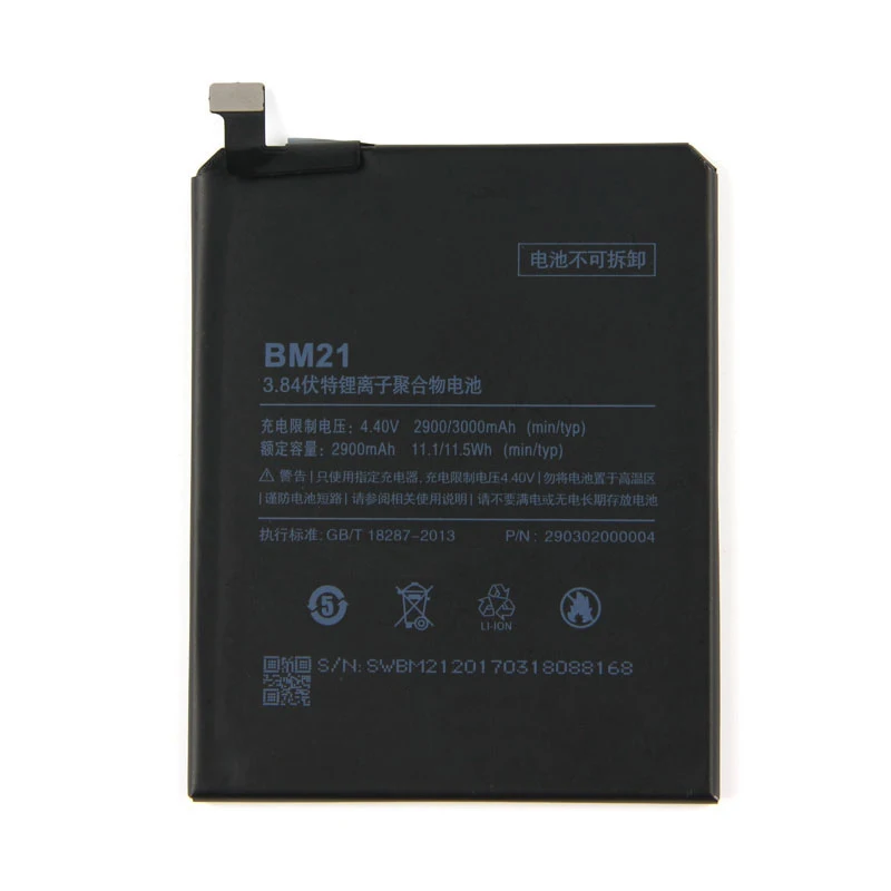 5pcs/lot New Battery For XiaoMi Redmi Note 5.7" Redrice Note 2900mAh BM21 Mobile Phone Replacement Li-ion Battery
5pcs/lot New Battery For XiaoMi Redmi Note 5.7" Redrice Note 2900mAh BM21 Mobile Phone Replacement Li-ion Battery