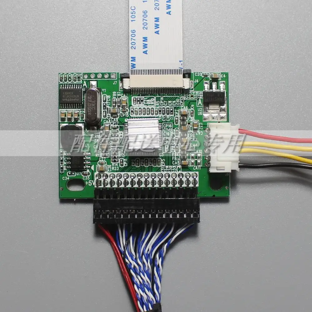 Плата преобразователя сигнала от LVDS к EDP плата для панели 2055 30pin 5V EDP|Промышленные