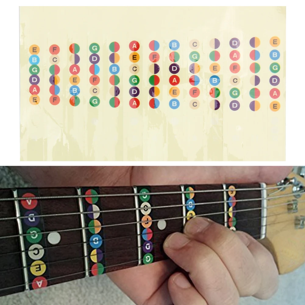 Гитарная наклейка музыкальная шкала Аксессуары для гитары профессиональный