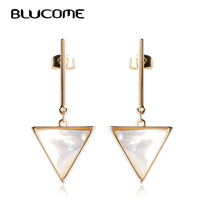 Blucome Triangle Abalone Shell Dangle Drop Earrings Gold-color Original Korean Wedding Accessories Punk Women Earrings Aretes
Blucome Triangle Abalone Shell Dangle Drop Earrings Gold-color Original Korean Wedding Accessories Punk Women Earrings Aretes