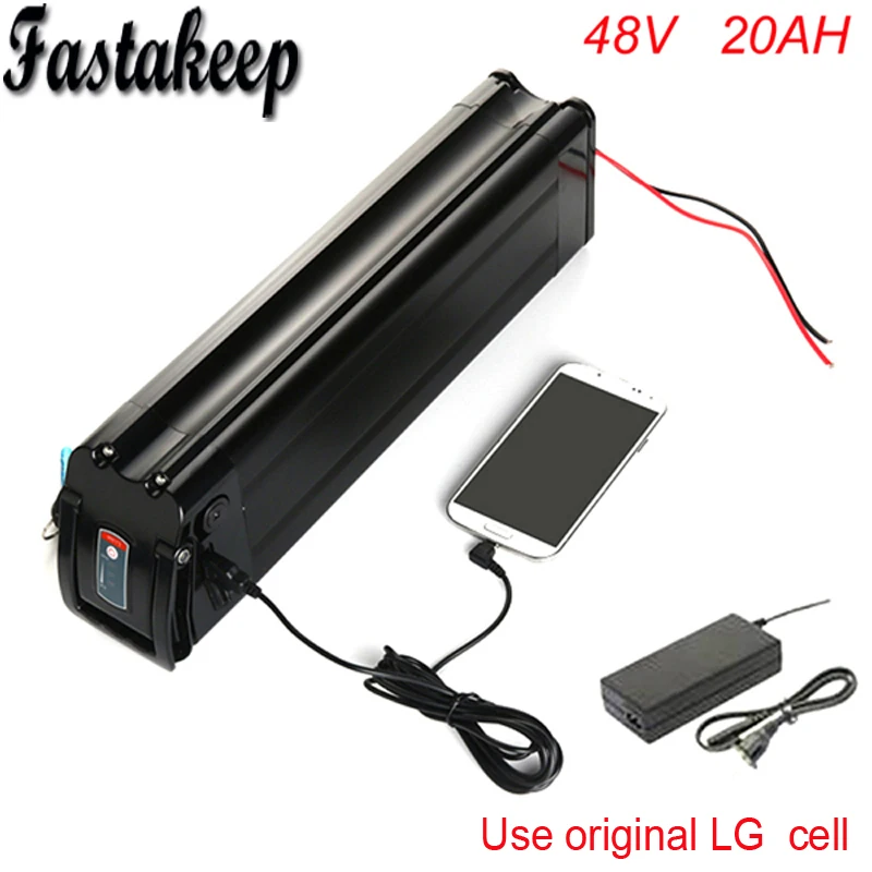 Батарея для электрического велосипеда 48v 20ah 1000w комплект литий ионный батарей с