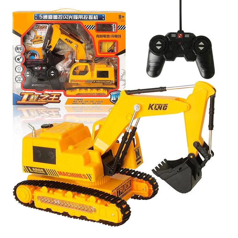 2.4G Five-Way Alloy Excavator 1:24 Wireless Remote Control Excavator Creative RC Truck Beach Toy RC Engineering Car Tractor Toy
2.4G Five-Way Alloy Excavator 1:24 Wireless Remote Control Excavator Creative RC Truck Beach Toy RC Engineering Car Tractor Toy