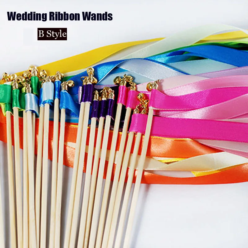 HAOCHU 50pcs/lot Wedding Decoration Ribbon Stick Wands Magic Colorful Ribbon Twirling Streamers with Bell Props Christmas Party
HAOCHU 50pcs/lot Wedding Decoration Ribbon Stick Wands Magic Colorful Ribbon Twirling Streamers with Bell Props Christmas Party