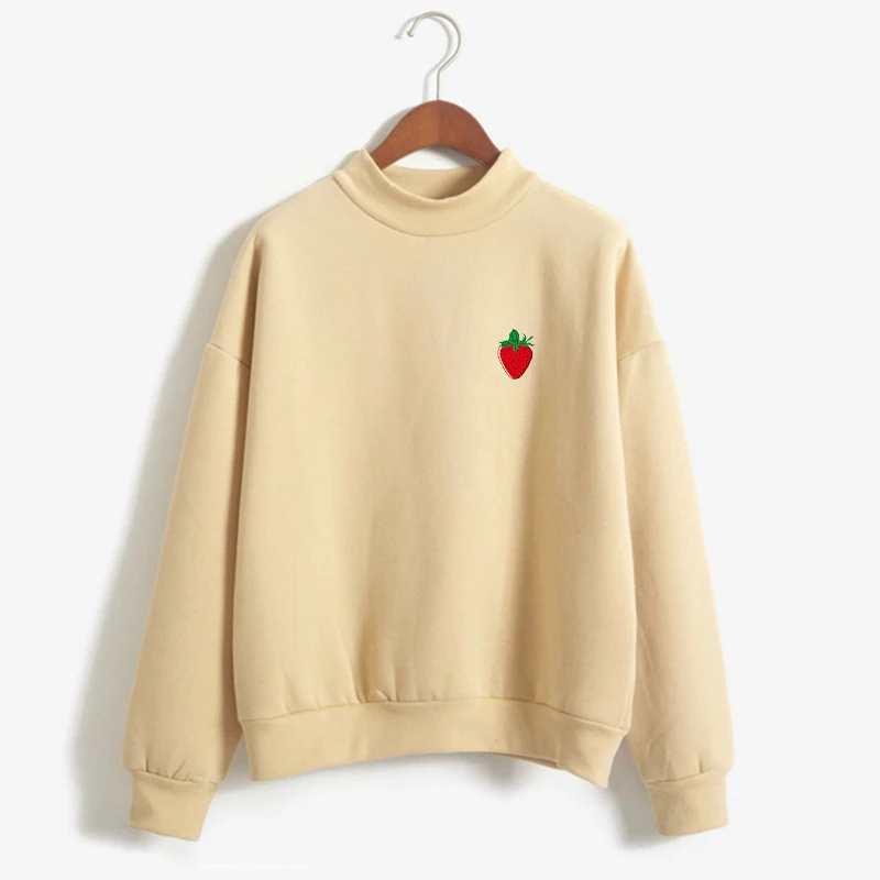 New Women Thick Sweatshirt Lovely Strawberry Printed Fleece Harajuku Female Fall Winter Hoodies Moletom Pullover Feminino
New Women Thick Sweatshirt Lovely Strawberry Printed Fleece Harajuku Female Fall Winter Hoodies Moletom Pullover Feminino