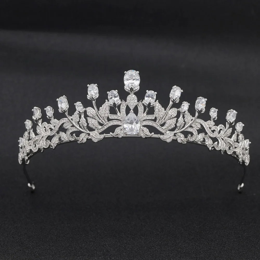 Hight Quality Cubic Zirconia Wedding Bridal Tiara Crown Women Girl Hair Jewelry Accessories Rhinestone Crystals Tiaras CH10099
Hight Quality Cubic Zirconia Wedding Bridal Tiara Crown Women Girl Hair Jewelry Accessories Rhinestone Crystals Tiaras CH10099