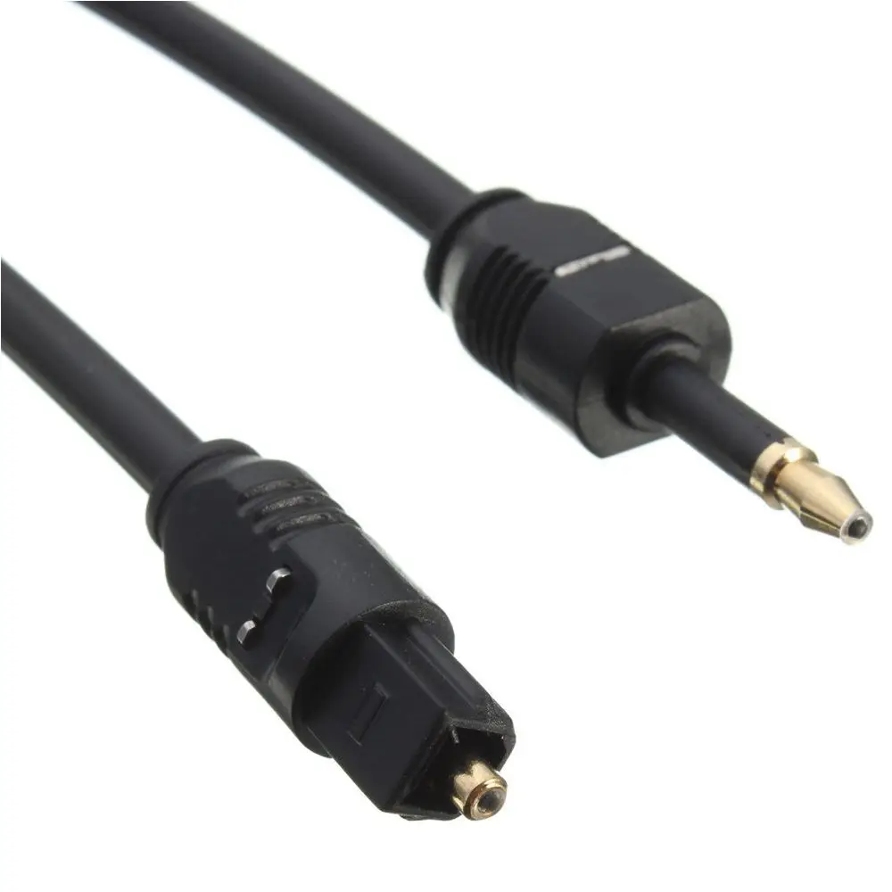 High Quality Practical 1m Toslink to Mini 3.5mm Plug Digital Optical Audio Cable SPDIF Optic Fiber Line
High Quality Practical 1m Toslink to Mini 3.5mm Plug Digital Optical Audio Cable SPDIF Optic Fiber Line