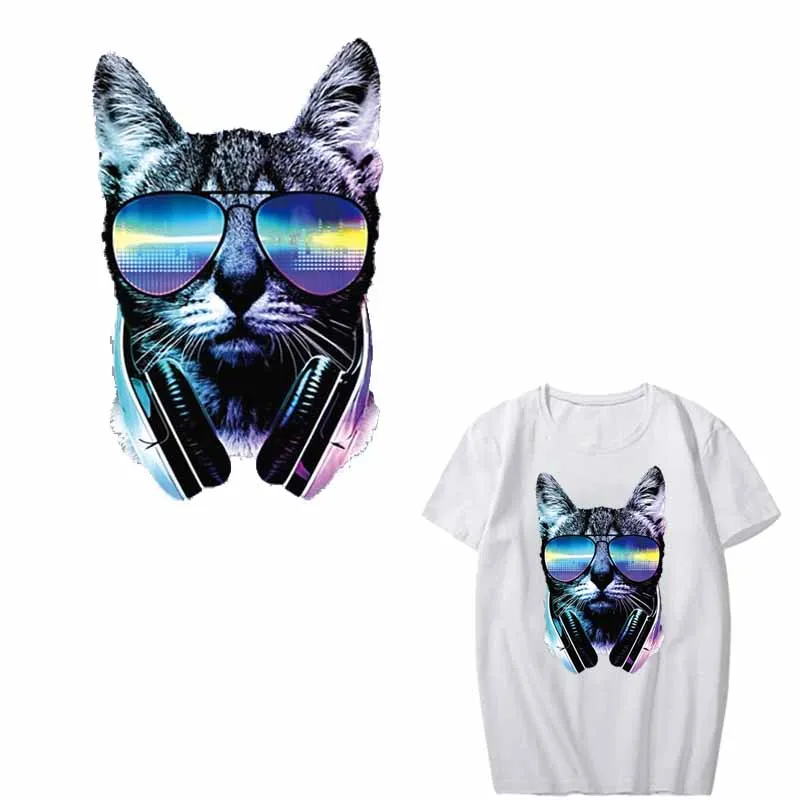 Iron on Music Cat Patches for Clothing Heat Transfer Vinyl Stickers Print on T-shirt Dresses Applique Animal Patch Thermal Press
Iron on Music Cat Patches for Clothing Heat Transfer Vinyl Stickers Print on T-shirt Dresses Applique Animal Patch Thermal Press