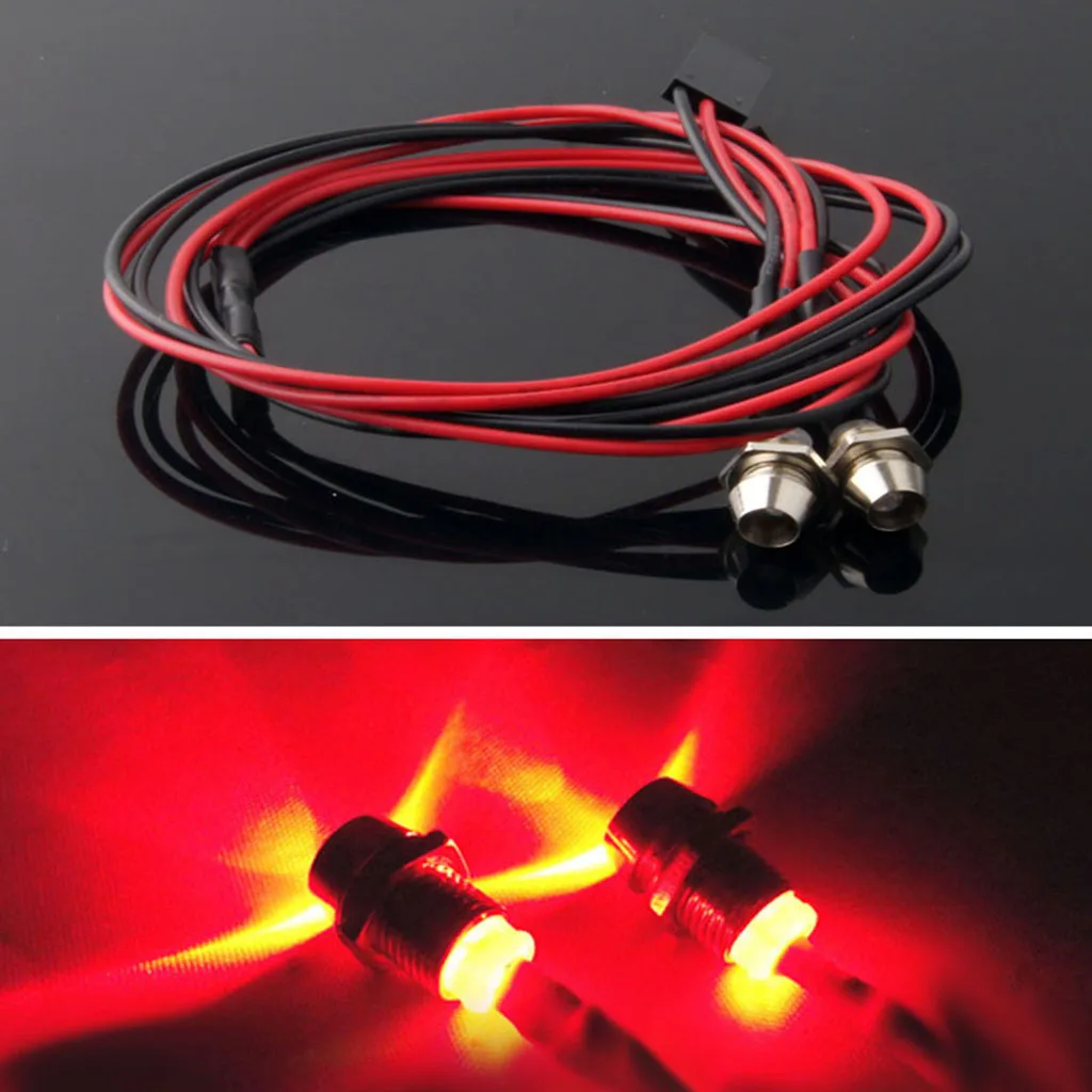 RC Model Car Truck 2/4 LEDs Headlight Taillight 3-7V RC Car LED Lights For 1/5 1/8 1/10 1/12 1/16 RC 5mm LED Light Kit
RC Model Car Truck 2/4 LEDs Headlight Taillight 3-7V RC Car LED Lights For 1/5 1/8 1/10 1/12 1/16 RC 5mm LED Light Kit