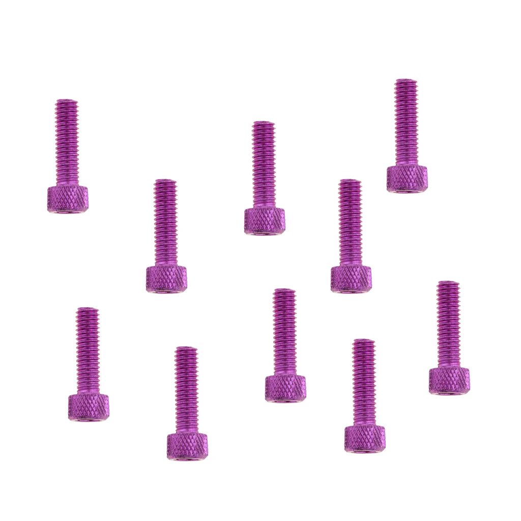 10pcs M6x20mm Aluminum Hex Socket Cap Screws Head Key Bolt Purple Motorcycle Car Accessories
10pcs M6x20mm Aluminum Hex Socket Cap Screws Head Key Bolt Purple Motorcycle Car Accessories