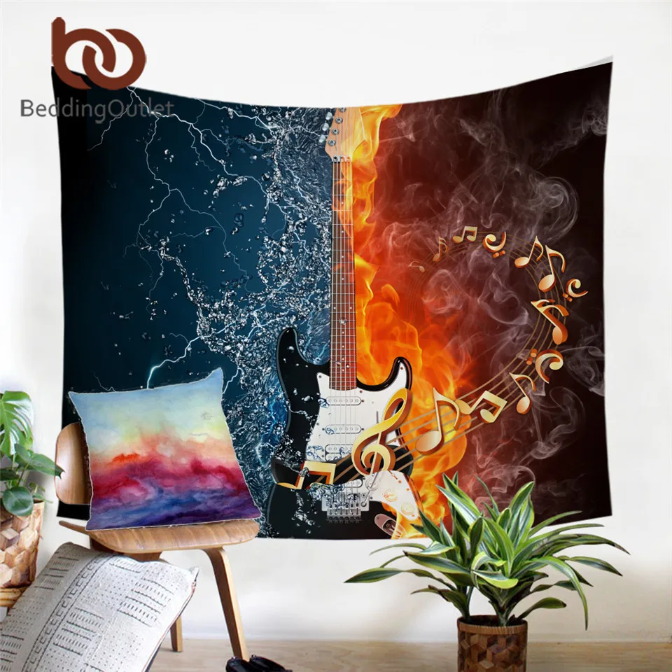 BeddingOutlet Bass Guitar Tapestry Wall Hanging 3D Print Bedspread Fire And Water Wall Carpet Art Music Home Decoration tapiz
BeddingOutlet Bass Guitar Tapestry Wall Hanging 3D Print Bedspread Fire And Water Wall Carpet Art Music Home Decoration tapiz