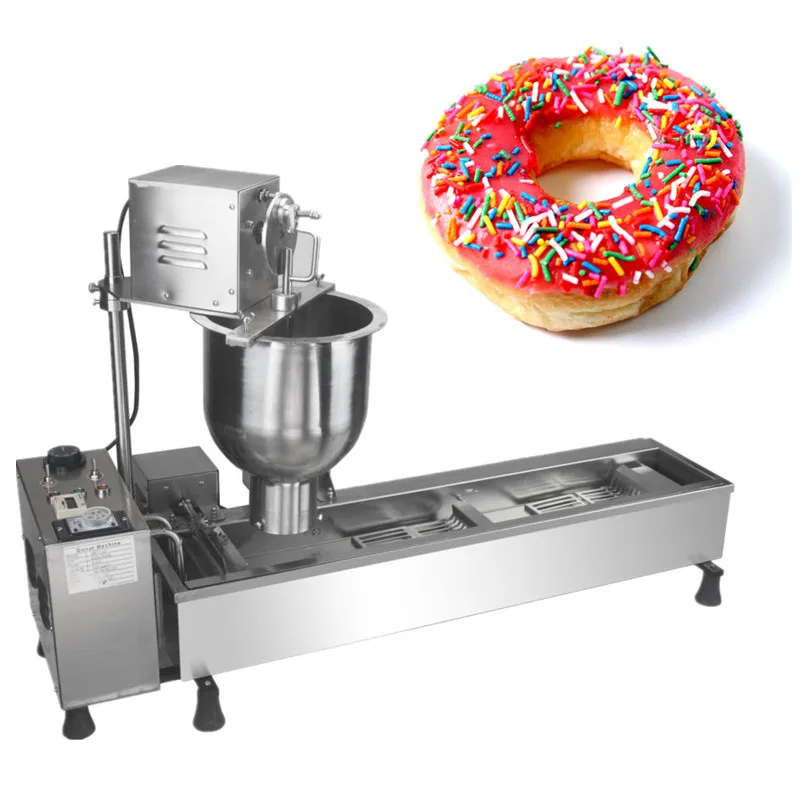 Mini doughnut machine automatic donut fryer stainless steel sweet donut shaping machine newest donut bakery maker
Mini doughnut machine automatic donut fryer stainless steel sweet donut shaping machine newest donut bakery maker