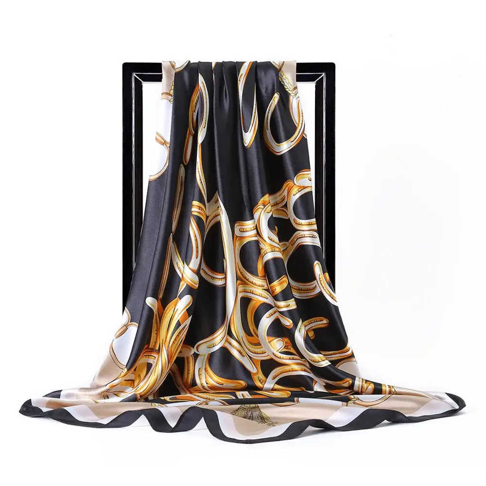 Hijab Scarfs Silk Women Fashion Shawl Kerchief 90*90CM Satin Square Hair Head Scarfs for Ladies Luxury Brand Femme Foulards
Hijab Scarfs Silk Women Fashion Shawl Kerchief 90*90CM Satin Square Hair Head Scarfs for Ladies Luxury Brand Femme Foulards