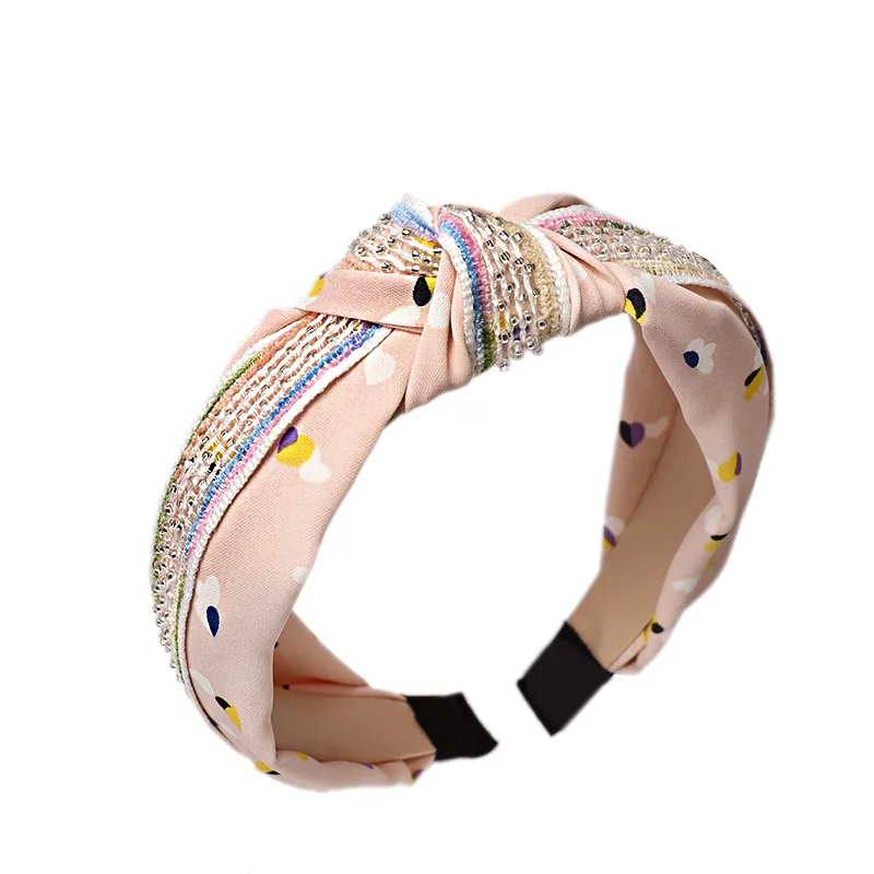 2019 Summer Creative Crystal Beaded Hairband for Women Fashion Top Knotted Headband Ladies Hair Hoop Handmade Hair Accessories
2019 Summer Creative Crystal Beaded Hairband for Women Fashion Top Knotted Headband Ladies Hair Hoop Handmade Hair Accessories