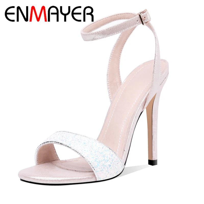 ENMAYER New Fashion High Heels Sandals Women Basic Party Buckle Strap Shoes Woman Sandals Big Size 34-45 LY1375
ENMAYER New Fashion High Heels Sandals Women Basic Party Buckle Strap Shoes Woman Sandals Big Size 34-45 LY1375