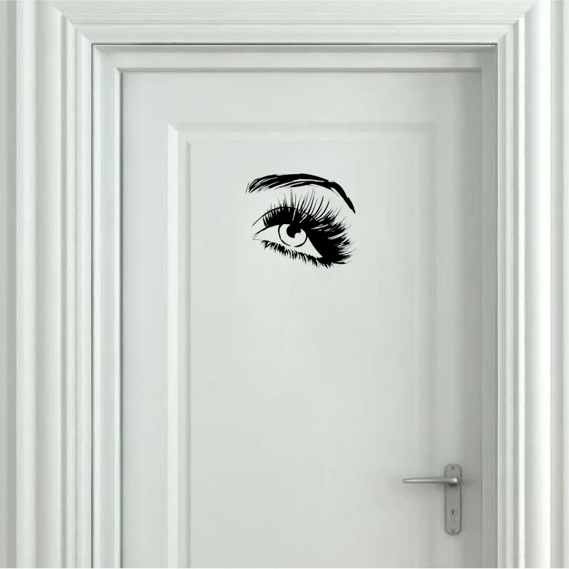 YOJA 20*17.4CM Beautiful Eye Eyelashes Makeup Personality Wall Sticker Door Decal Black Graphical A40345
YOJA 20*17.4CM Beautiful Eye Eyelashes Makeup Personality Wall Sticker Door Decal Black Graphical A40345