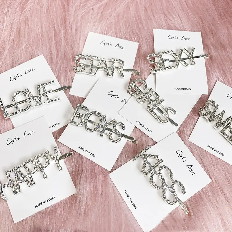New fashion Selling letter word rhinestone crystal hairpin barrette ornament hair accessories Headwear
New fashion Selling letter word rhinestone crystal hairpin barrette ornament hair accessories Headwear