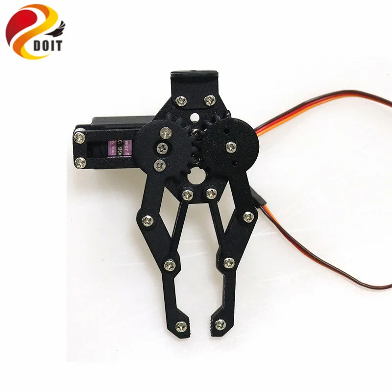 Black 1 DOF Manipulator Mechanical Arm Gripper Clamp kit for Robot MG996R DIY RC Toy Parts
Black 1 DOF Manipulator Mechanical Arm Gripper Clamp kit for Robot MG996R DIY RC Toy Parts