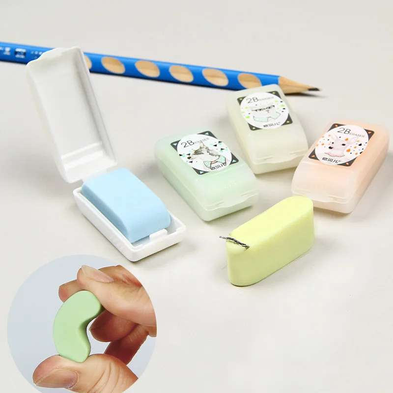 Coloffice 12PCs 2B Students Eraser Clean With Protective Box Less Debris Art Painting Pencil Eraser Cute Color Stationery Random
Coloffice 12PCs 2B Students Eraser Clean With Protective Box Less Debris Art Painting Pencil Eraser Cute Color Stationery Random
