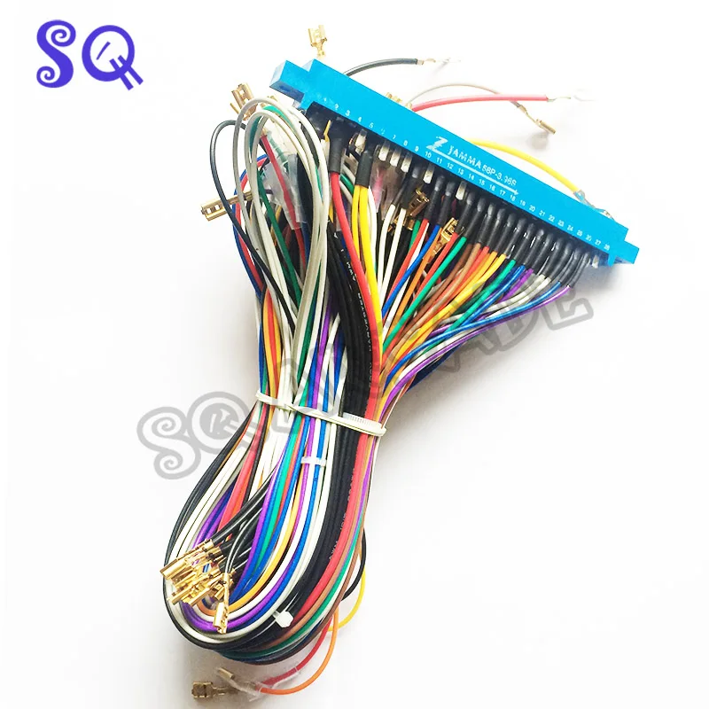 Black/blue JAMMA harness with 187 connection for Arcade MAME game cabinet New JAMMA harness wire wiring loom for arcade game PCB
Black/blue JAMMA harness with 187 connection for Arcade MAME game cabinet New JAMMA harness wire wiring loom for arcade game PCB