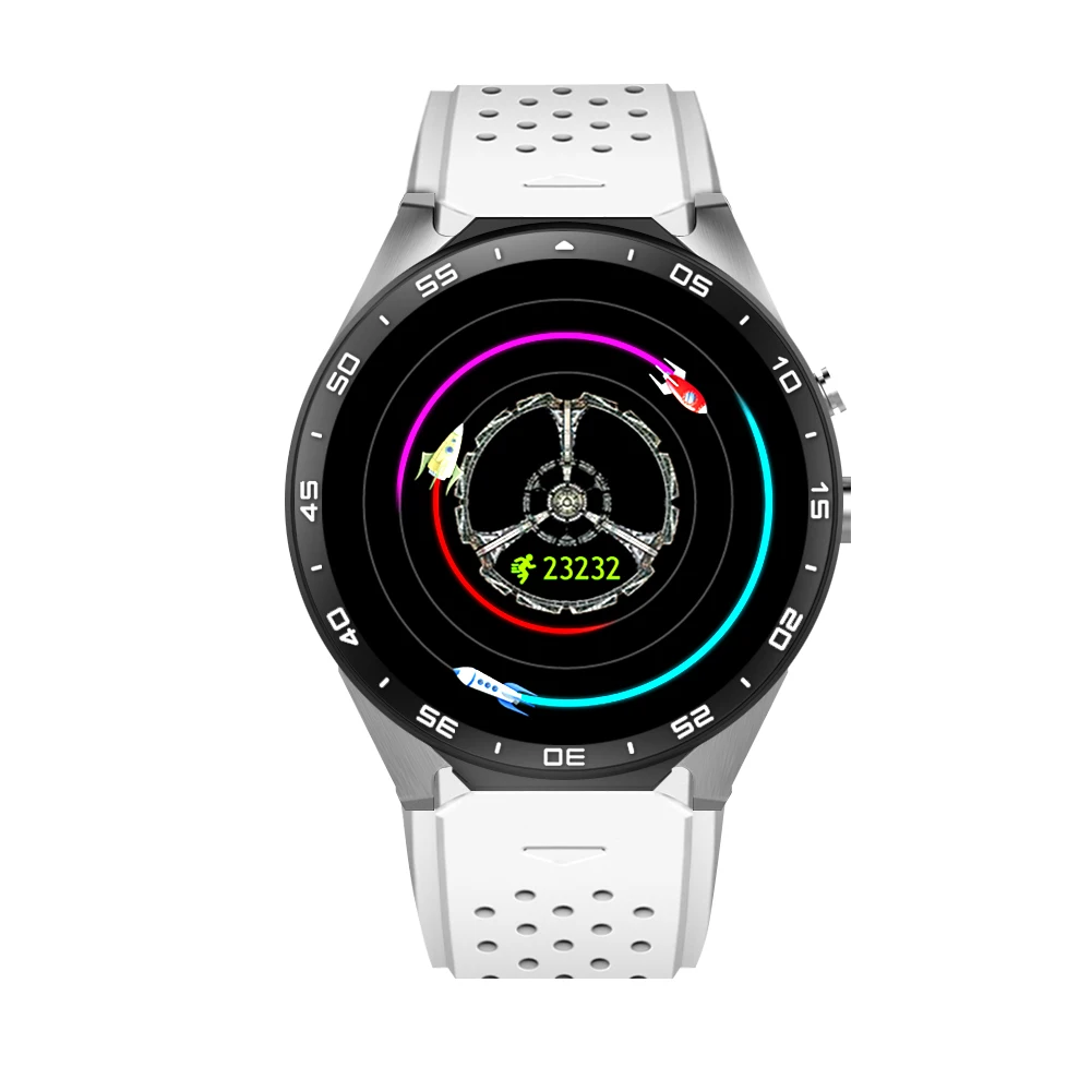 Новый kw88 Android 5.1 Смарт часы-512 МБ + 4 ГБ Bluetooth 4.0 WI-FI 3G SmartWatch телефон наручные часы