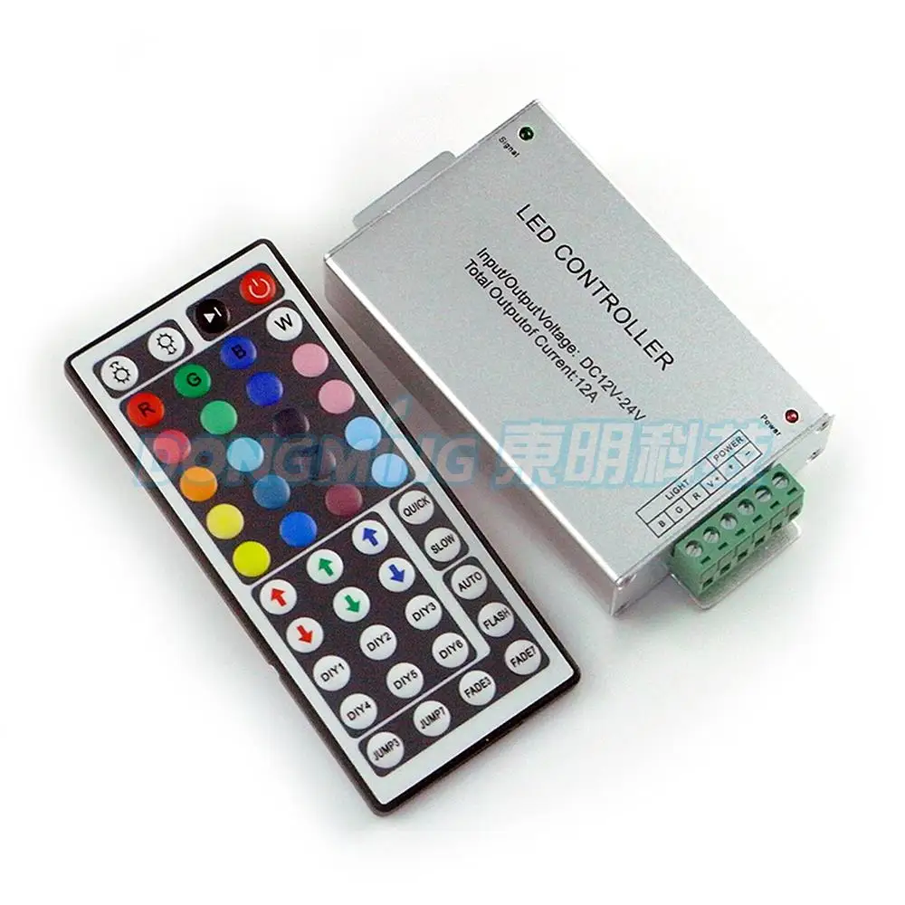 44key RGB DC 12V infrared IR remote controller dimmer Aluminum 288W input DC12V for SMD 3528 RGB led strip light
44key RGB DC 12V infrared IR remote controller dimmer Aluminum 288W input DC12V for SMD 3528 RGB led strip light