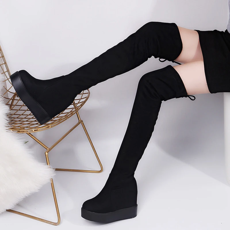 2019 Winter Women High Boots Fashion Hidden Heel Woman Long Boot Warm Plush Thigh High Boots For Women Winter Platform Shoes
2019 Winter Women High Boots Fashion Hidden Heel Woman Long Boot Warm Plush Thigh High Boots For Women Winter Platform Shoes