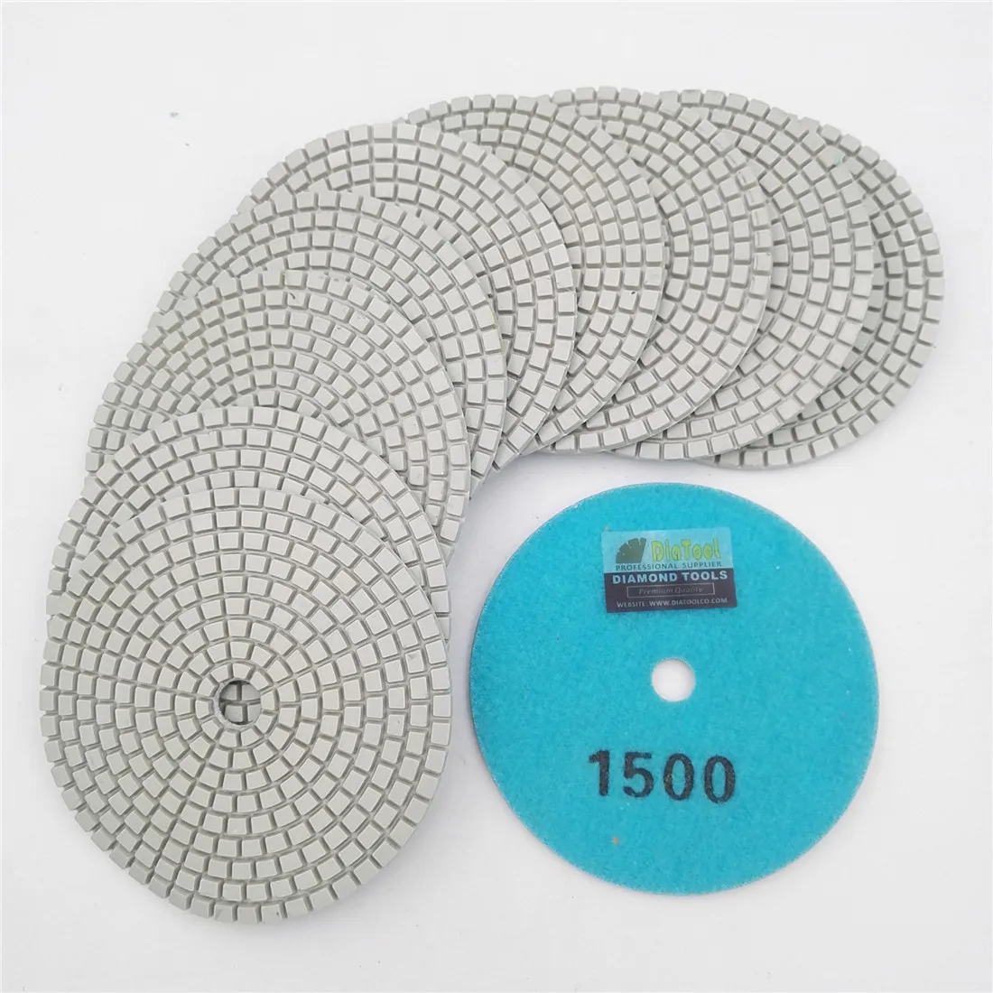 SHDIATOOL 10 шт 4 "/100 мм Professional White Diamond Влажные или сухие полировки Грит #1500 смола бонд шлифования диски полировщик диска
SHDIATOOL 10 шт 4 "/100 мм Professional White Diamond Влажные или сухие полировки Грит #1500 смола бонд шлифования диски полировщик диска