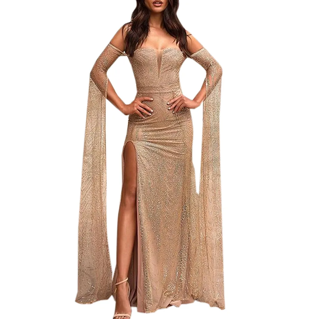 Sexy Off Shoulder Dresses Ladies Elegant Sequins Maxi Long Formal Party Dresses Woman Vestidos De Verano Mujeres 2021 #463
Sexy Off Shoulder Dresses Ladies Elegant Sequins Maxi Long Formal Party Dresses Woman Vestidos De Verano Mujeres 2021 #463