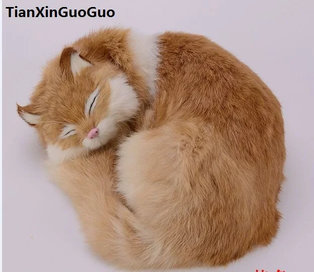simulation yellow cat hard model toy polyethylene&furs sleeping cat large 25x20cm handicraft home decoration gift s0686
simulation yellow cat hard model toy polyethylene&furs sleeping cat large 25x20cm handicraft home decoration gift s0686