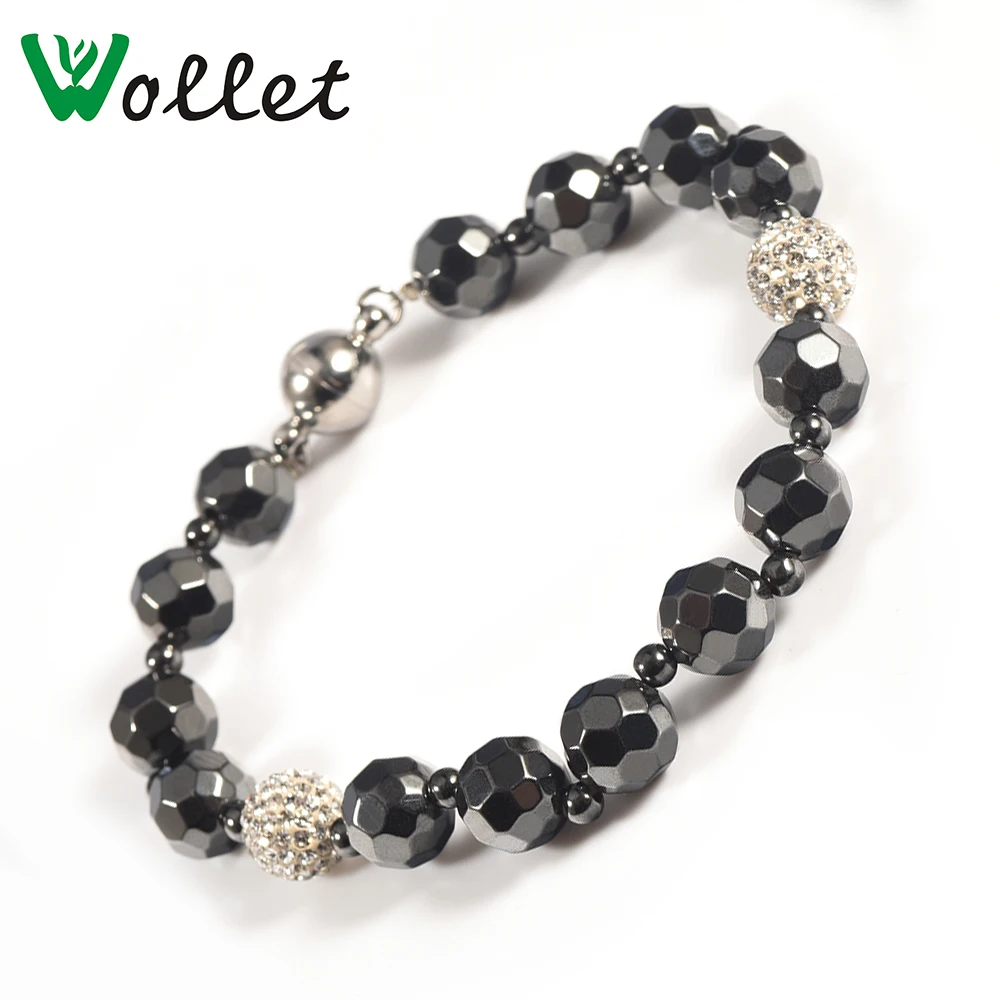 Wollet Fashion Women`s bracelet & Health Energy Magnetic Hematite Beads Black Round Bracelet For Women Men Jewelry
Wollet Fashion Women`s bracelet & Health Energy Magnetic Hematite Beads Black Round Bracelet For Women Men Jewelry
